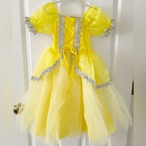 Trish Scully Yellow Tulle Princess Dress Kids Formal Belle Costume Flower Girl